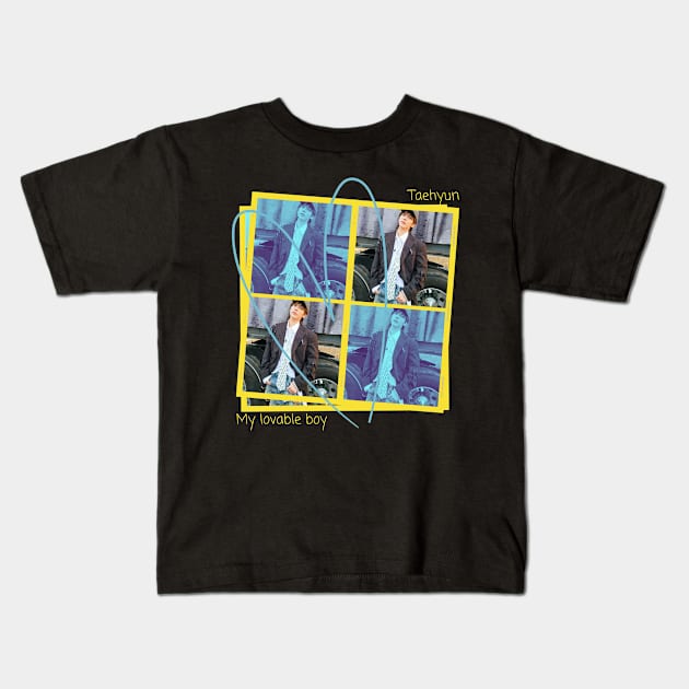 My Boy TAEHYUN TXT Dejavu Kids T-Shirt by wennstore